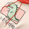 Thumbnail for Little Monster Japanese Kawaii Cartoon Dinosaur Hoodie Sweatshirt from NSE Imports #18.