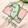 Thumbnail for Little Monster Japanese Kawaii Cartoon Dinosaur Hoodie Sweatshirt from NSE Imports #19.