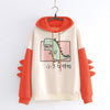 Thumbnail for Little Monster Japanese Kawaii Cartoon Dinosaur Hoodie Sweatshirt from NSE Imports #25.