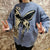 Melting Butterfly Print Women's Jumper: Retro fashion print knitwear from NSE Imports #16.