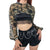 Mesh Camouflage Women's Crop Top See-Thru Sheer Sexy Hooded Women's Hoodie Cropped Streetwear from NSE Imports #1.