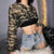 Mesh Camouflage Women's Crop Top See-Thru Sheer Sexy Hooded Women's Hoodie Cropped Streetwear from NSE Imports #5.