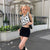 Mono Leopard Print Sleeveless Knit Crop Top Women's Top White Summer Y2K Casual V Neck Vest Sexy Tank from NSE Imports #6.