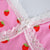 Pink Strawberry and White Lace Camisole Top: Cute top for indoors, outdoors, clubbing or nightwear from NSE Imports #13.