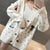 Polka Dot and Clouds Cartoon Women's Cardigan Embroidery V-Neck Long Sleeve Harajuku Kawaii Korean Style Girls Cardigan from NSE Imports #20.