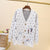 Polka Dot and Clouds Cartoon Women's Cardigan Embroidery V-Neck Long Sleeve Harajuku Kawaii Korean Style Girls Cardigan from NSE Imports #23.