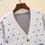 Polka Dot and Clouds Cartoon Women's Cardigan Embroidery V-Neck Long Sleeve Harajuku Kawaii Korean Style Girls Cardigan from NSE Imports #25.