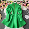 Thumbnail for Puff Sleeve Turtleneck Dress Autumn Winter Long Sleeve Dresses Women Party Christmas Slim A-Line Elegant New Year Woman from NSE Imports #12.