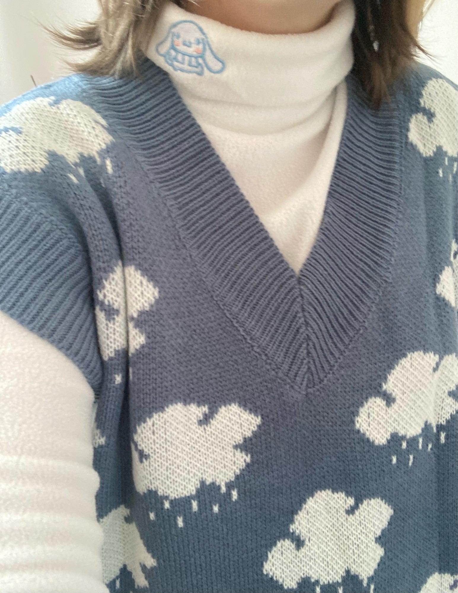 Zara rain cloud sweater vest Clearance