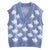 Rain Clouds Sweater Vest Women's Sleeveless Jumper Korean Harajuku V-neck Vintage Aesthetic Student Geek Chic from NSE Imports #9.