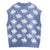 Rain Clouds Sweater Vest Women's Sleeveless Jumper Korean Harajuku V-neck Vintage Aesthetic Student Geek Chic from NSE Imports #10.