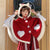 Sweet Heart Hooded Cloak with Cat Ear & Wings: Super Kawaii winter shawl with hearts from NSE Imports #7.