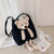 Teddy Bear Plush Doll Women's Shoulder Bag Canvas Ladies Handbag Tote Simple Fashion Girls Bag Shopping University Cute Kawaii from NSE Imports #27.