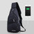 Travel Sling Shoulder USB Charge Chest Bag Men Casual Multifunction Waterproof Crossbody Bag Women Short Trip Unisex Women Bag from NSE Imports #12.