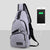 Travel Sling Shoulder USB Charge Chest Bag Men Casual Multifunction Waterproof Crossbody Bag Women Short Trip Unisex Women Bag from NSE Imports #13.